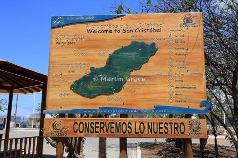 1b.'Conserve what we have' sign in San Cristobal town