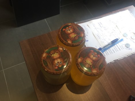 Bear honey at Bear HQ